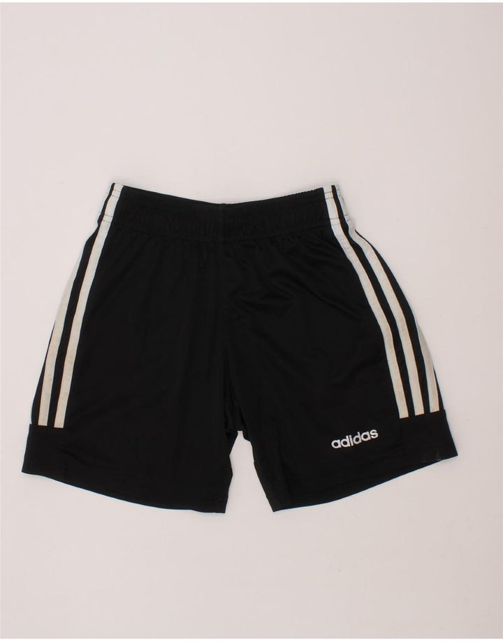 ADIDAS Boys Climalite Sport Shorts 9-10 Years  Black Polyester Vintage Adidas and Second-Hand Adidas from Messina Hembry 