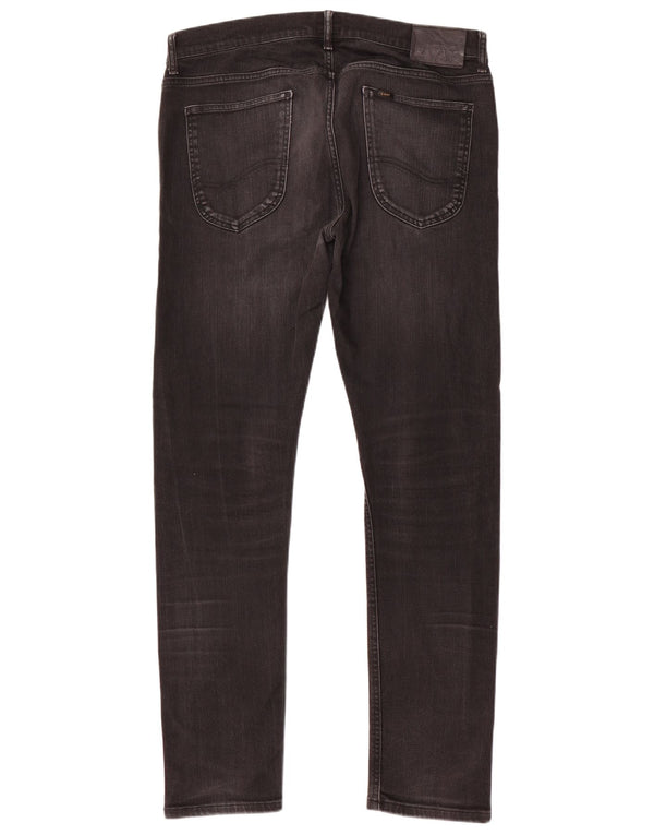 Lee Mens Luke Tapered Slim Jeans W34 L32 Black Cotton