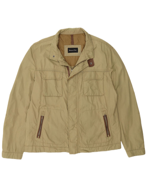 Мужская куртка Massimo Dutti UK 44 2XL, хаки, нейлон