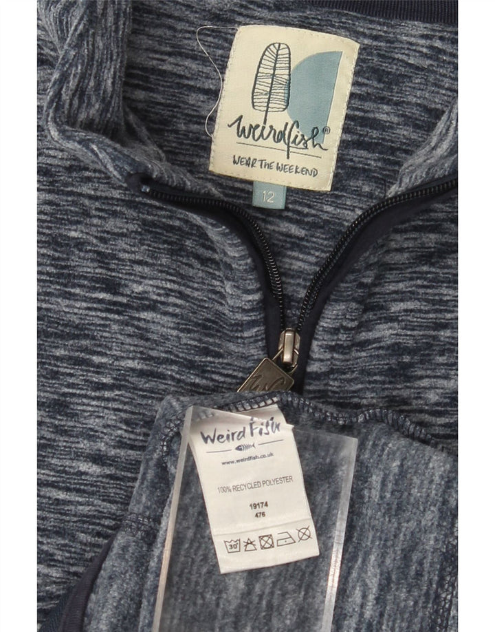 Женская флисовая куртка WEIRD FISH UK 12, средний темно-синий, полиэстер с крапинками