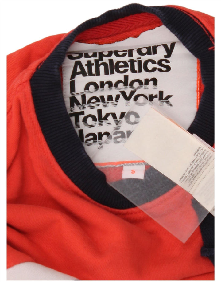 SUPERDRY Мужской свитшот свободного кроя, маленький разноцветный джемпер с цветными блоками