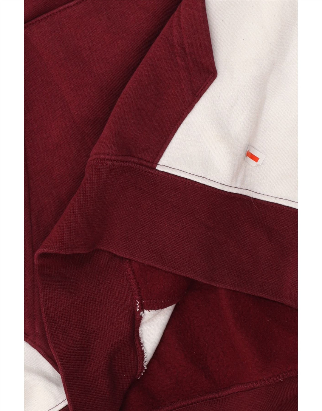 Мужской джемпер с капюшоном NIKE, маленький темно-бордовый, хлопковый с цветными блоками