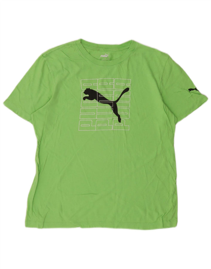 Женская футболка с рисунком PUMA Top UK 14 Medium Green
