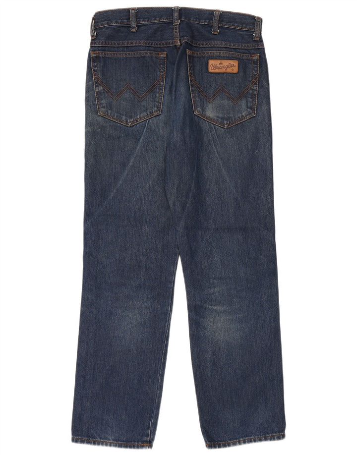 Джинсы мужские прямые WRANGLER W32 L30 синие, хлопок