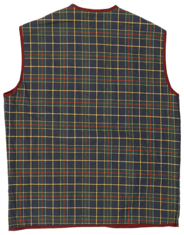 Мужской стеганый жилет Belfe & Belfe IT 50, большой темно-синий в клетку