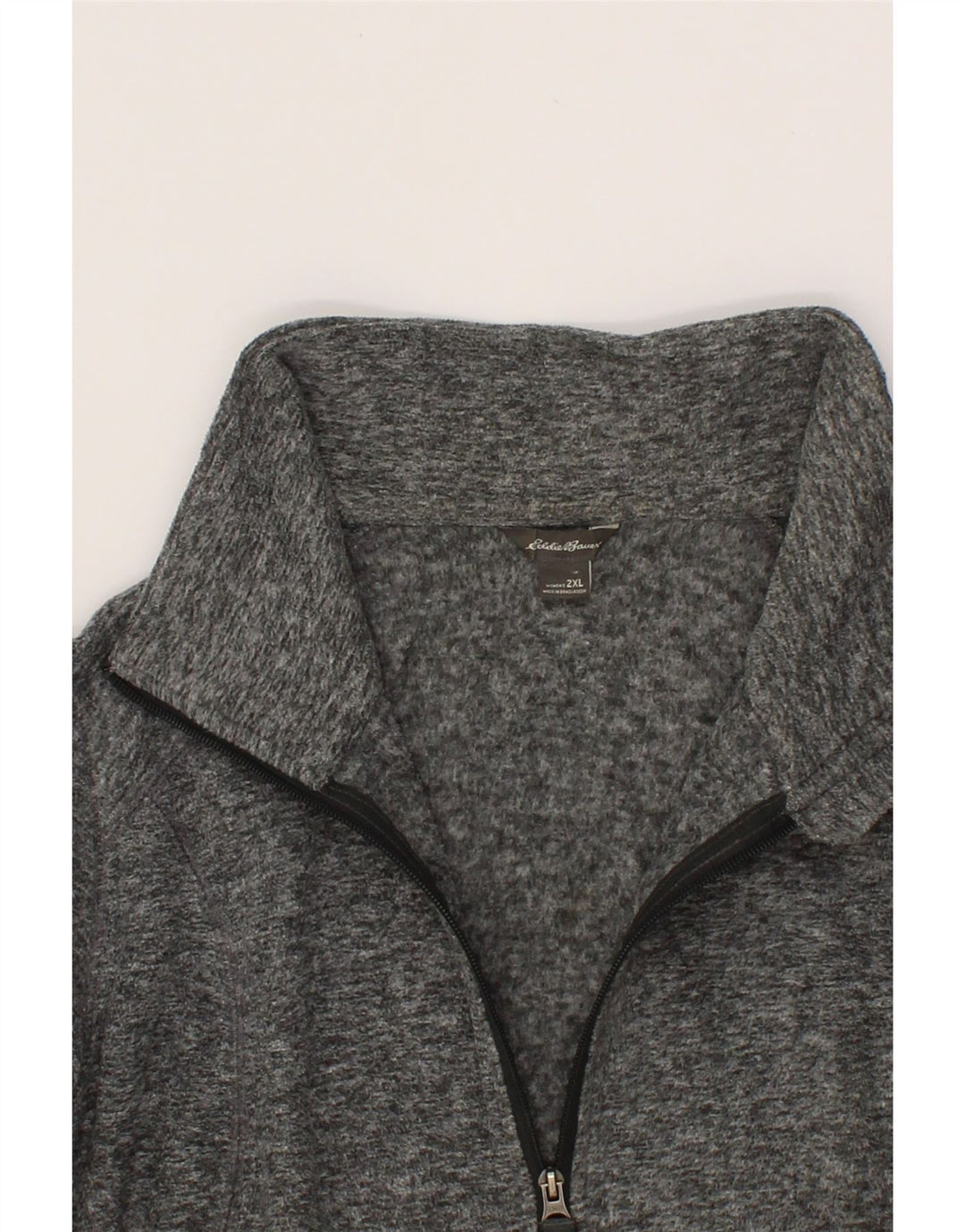 EDDIE BAUER Womens Tracksuit Top Jacket UK 20 2XL Grey Polyester Vintage Eddie Bauer and Second-Hand Eddie Bauer from Messina Hembry 