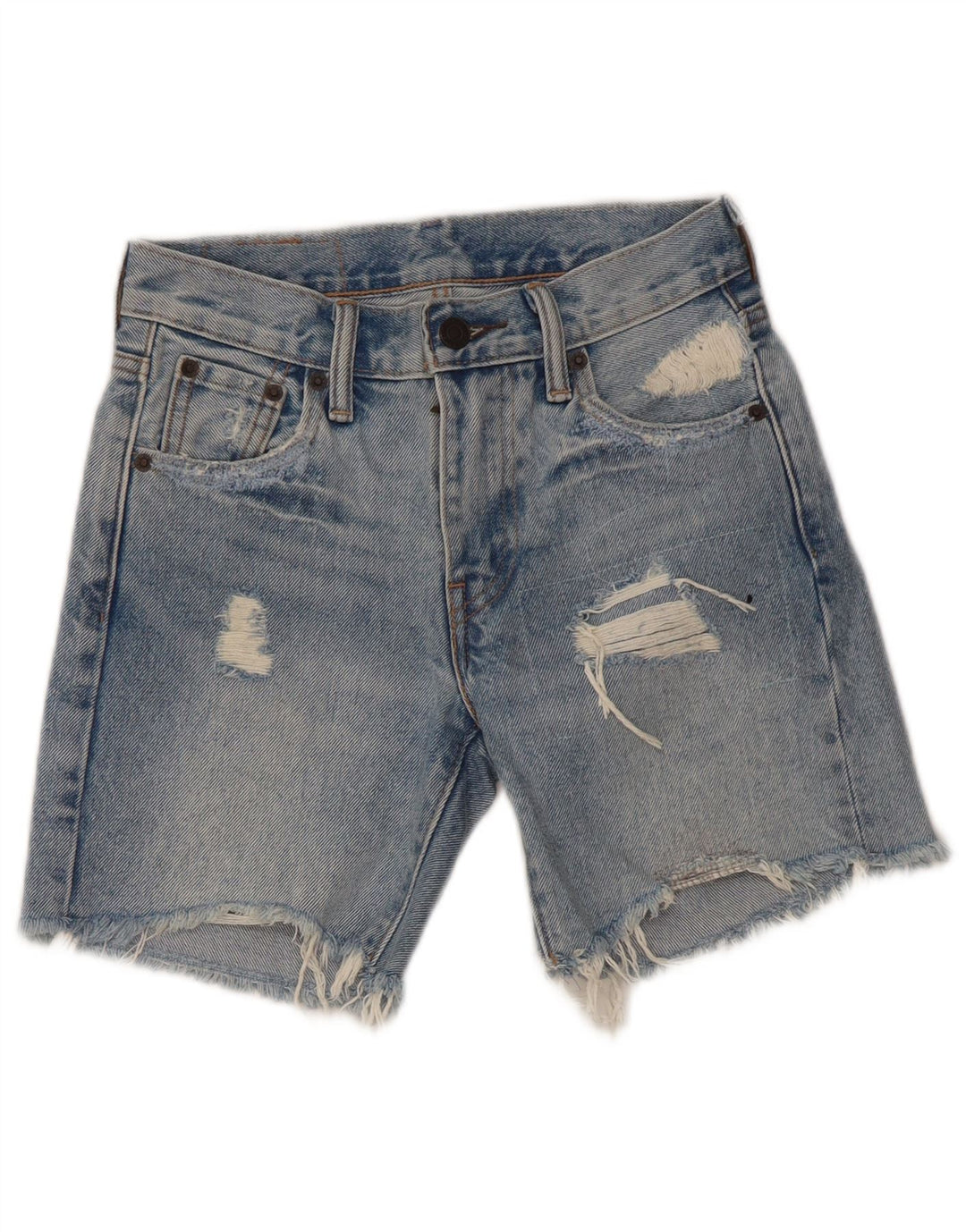 Джинсовые шорты Levi's 505 с потертостями для 5–6 лет, W23, синий хлопок