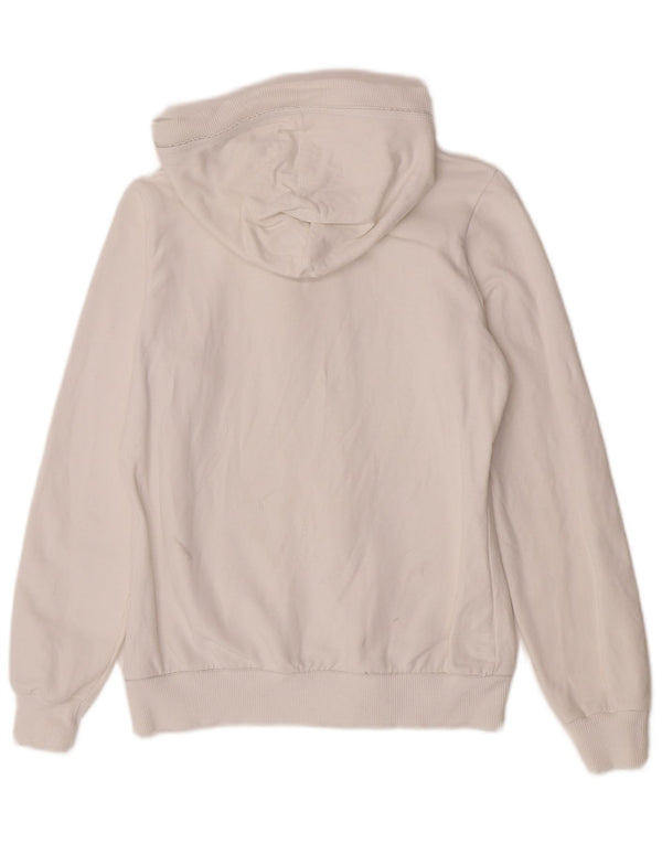 Женский свитер с капюшоном и молнией Champion Heritage Fit UK 12, средний размер, белый хлопок