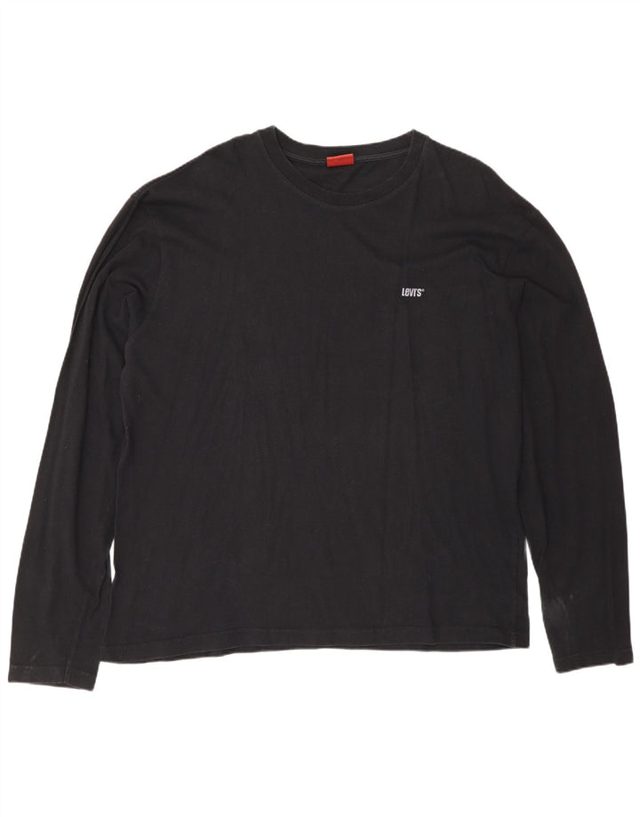 Мужской топ Levi's с длинным рукавом XL, черный хлопок