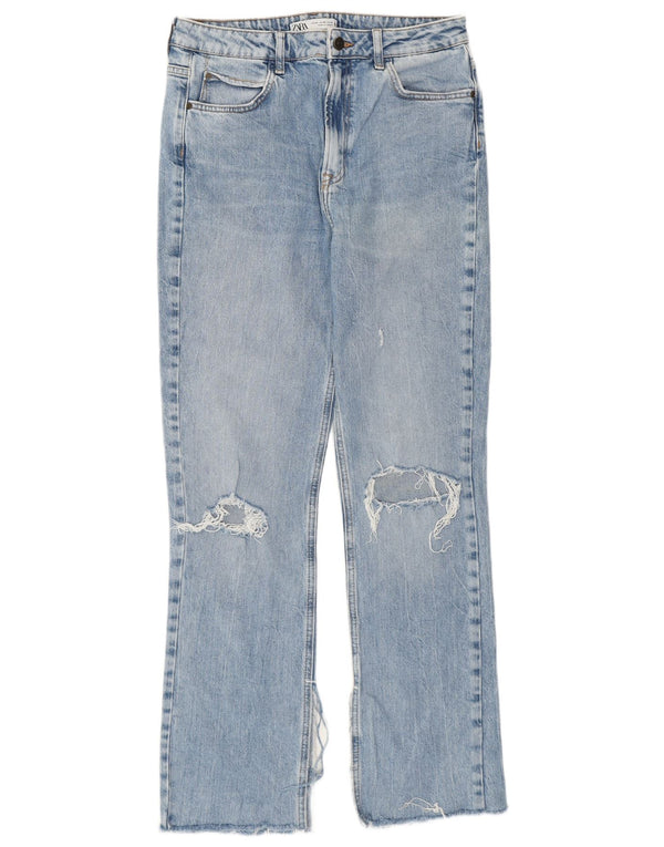 Женские прямые джинсы Zara EU 40 Medium W30 L30 синие