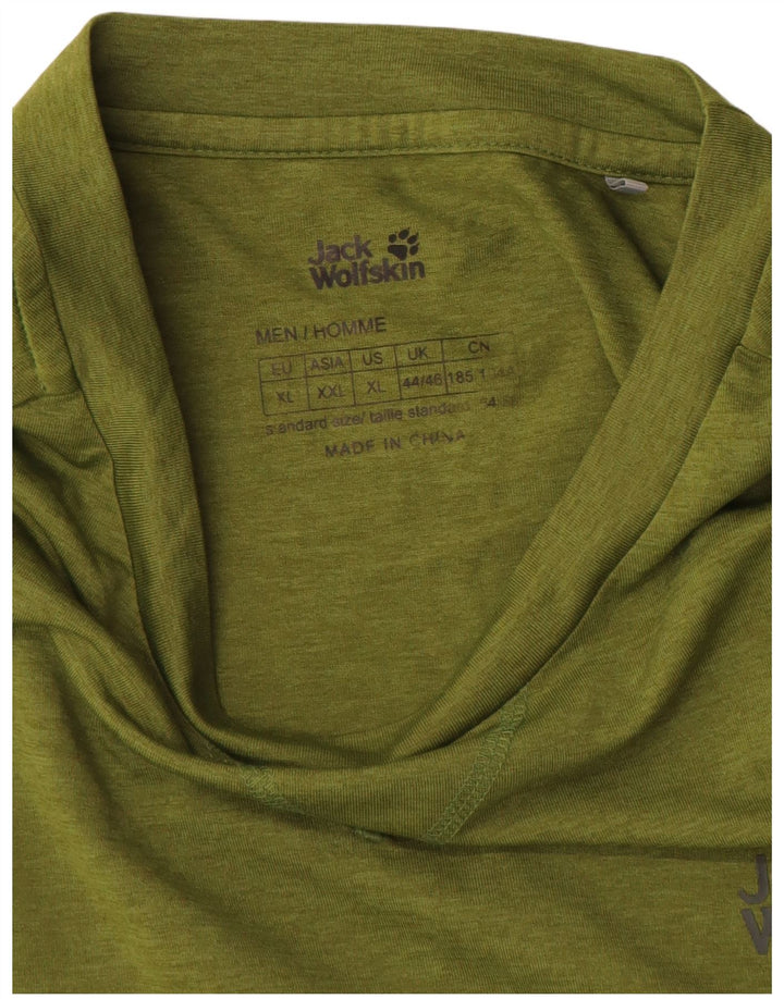 Мужской топ Jack Wolfskin с длинным рукавом, Великобритания, 44/46 XL, хаки, полиэстер