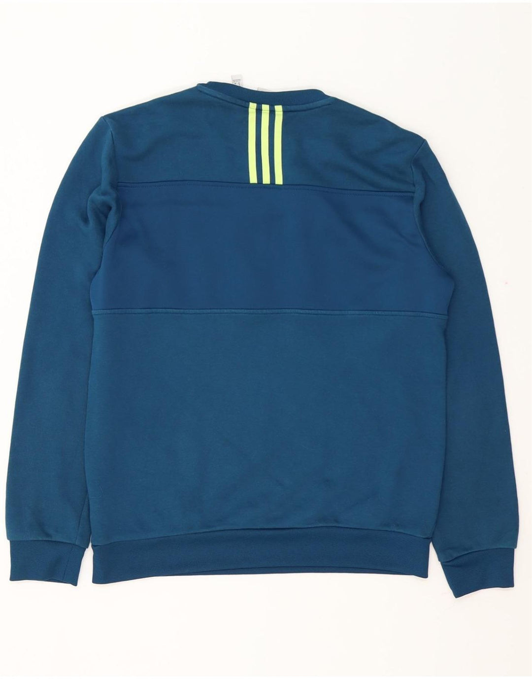 Мужской свитшот ADIDAS, хлопковый джемпер среднего синего цвета