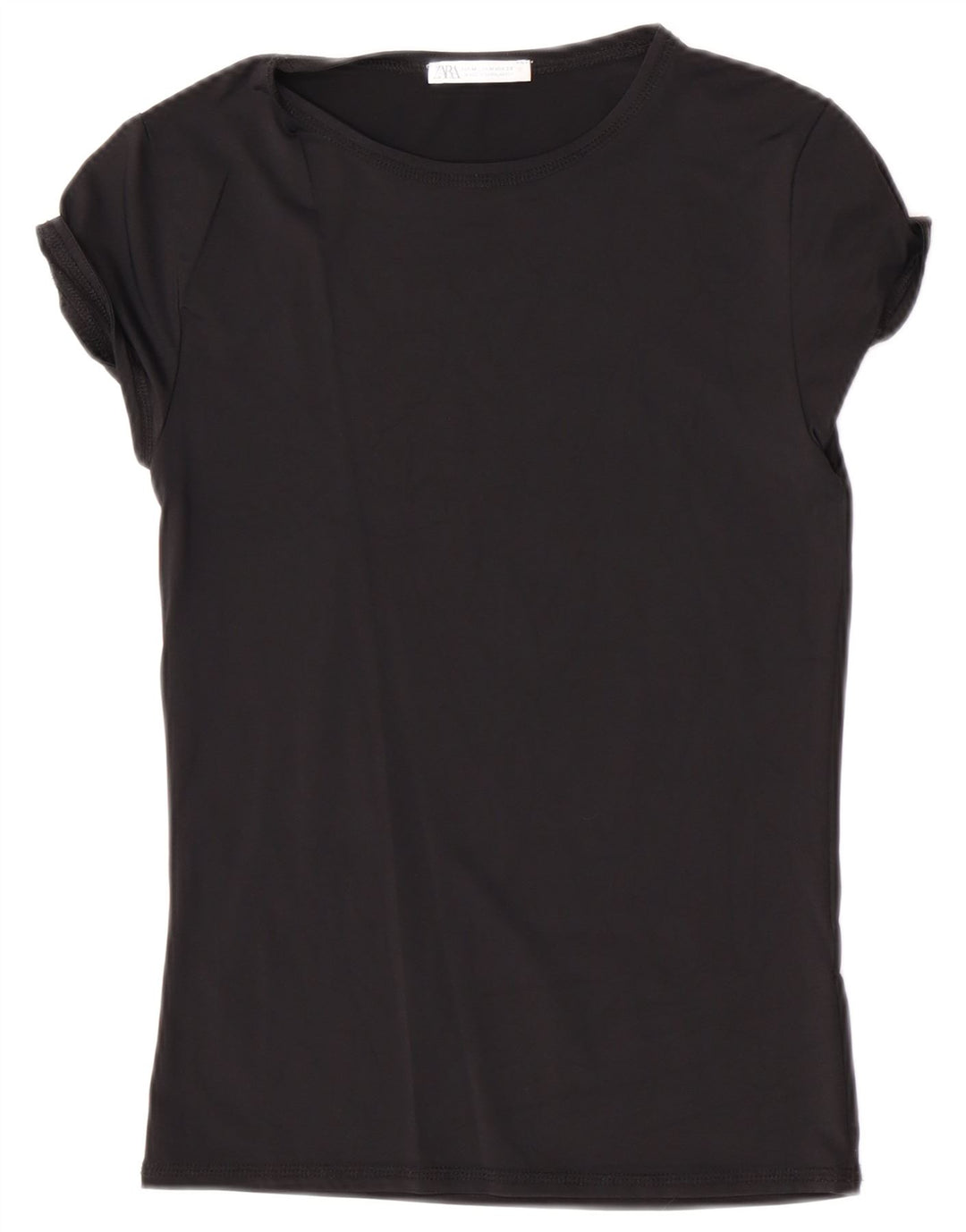 Женская футболка Zara Top UK 12 Medium Black