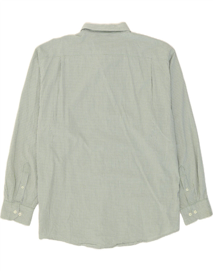 IZOD Mens Shirt 2XL Green Check Cotton Vintage Izod and Second-Hand Izod from Messina Hembry 