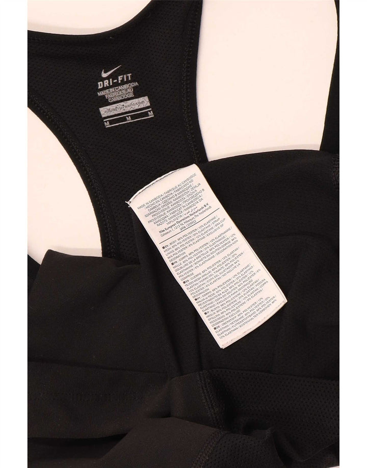 Женский жилет с графическим принтом Nike Dri Fit UK 12, средний черный, полиэстер