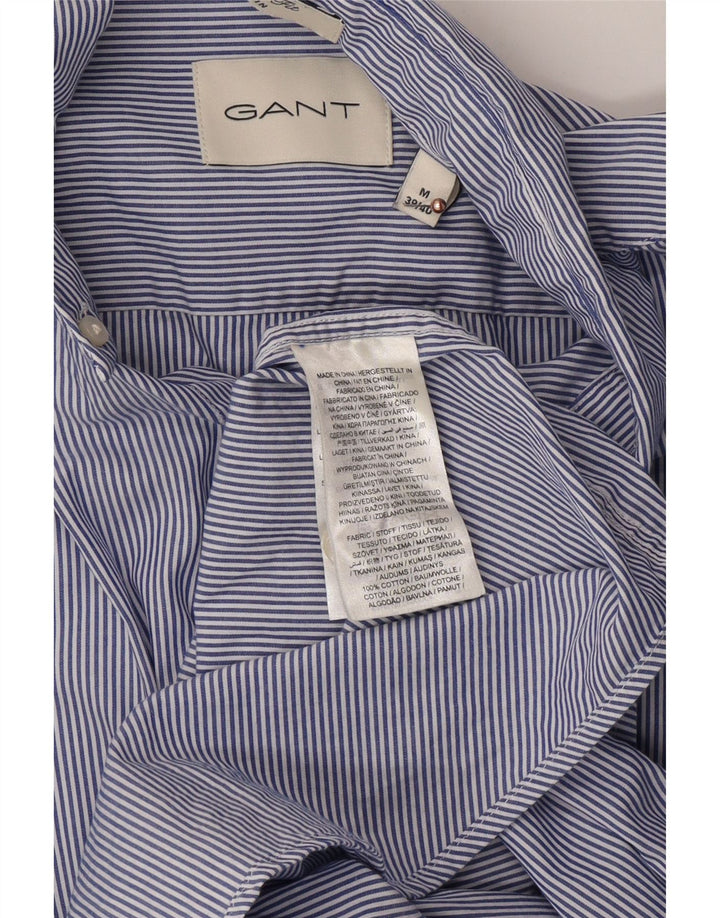 Мужская рубашка GANT, размер 39/40, средний синий в тонкую полоску, хлопок