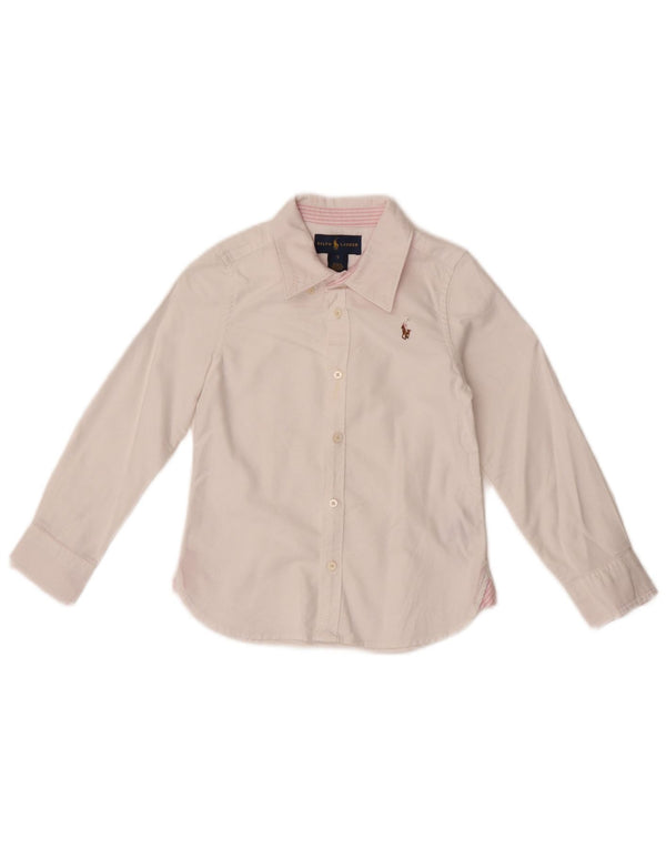 Рубашка для девочек RALPH LAUREN 4-5 лет, розовая, хлопок
