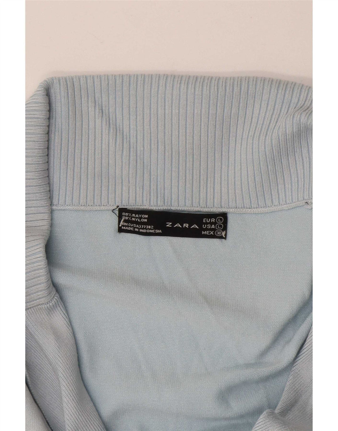 Женский кардиган Zara UK 16, большой синий вискоза