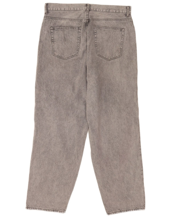 Мужские прямые джинсы Zara EU 44, большие W34 L30, серые, хлопок
