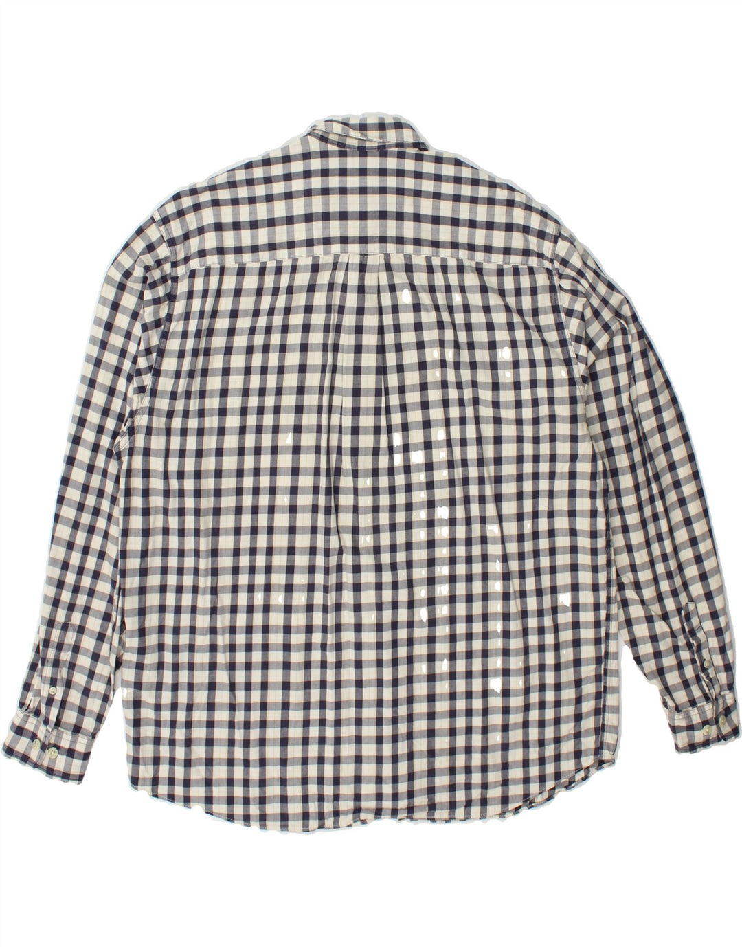 EDDIE BAUER Mens Flannel Shirt XL Black Gingham Cotton Vintage Eddie Bauer and Second-Hand Eddie Bauer from Messina Hembry 