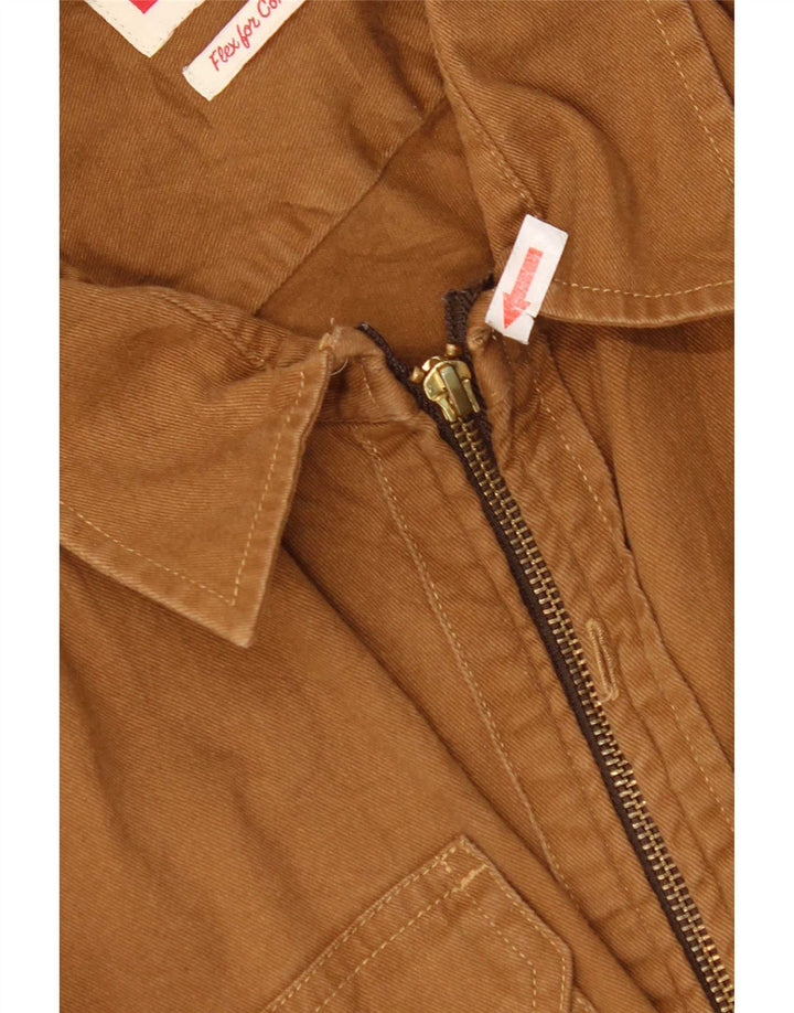 Мужская рубашка с коротким рукавом Wrangler XL, коричневый хлопок