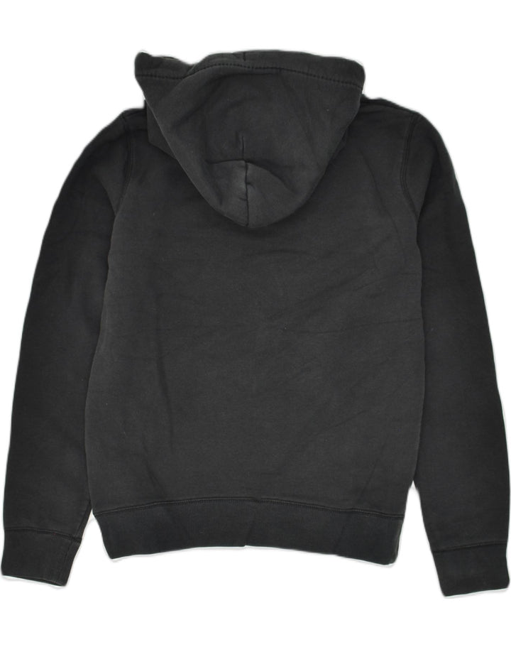 JACK WILLS Womens Graphic Hoodie Jumper UK 12 Medium  Black Cotton | Vintage Jack Wills | Thrift | Second-Hand Jack Wills | Used Clothing | Messina Hembry 