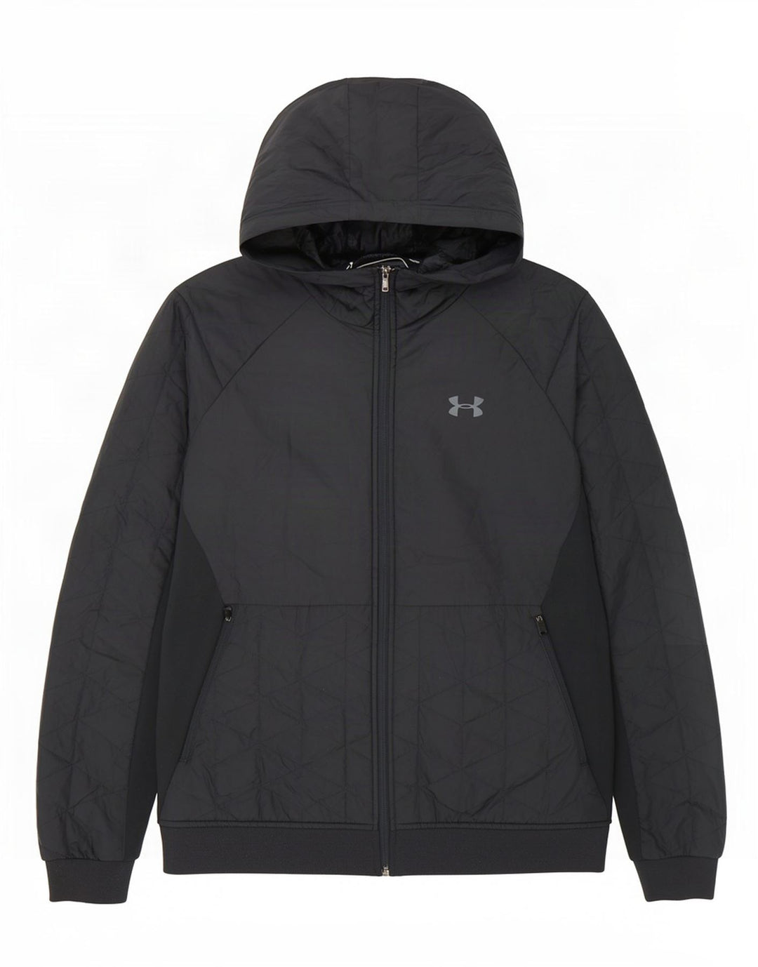 Мужская стеганая куртка с капюшоном Under Armour UK 40, большая темно-синяя, полиэстер