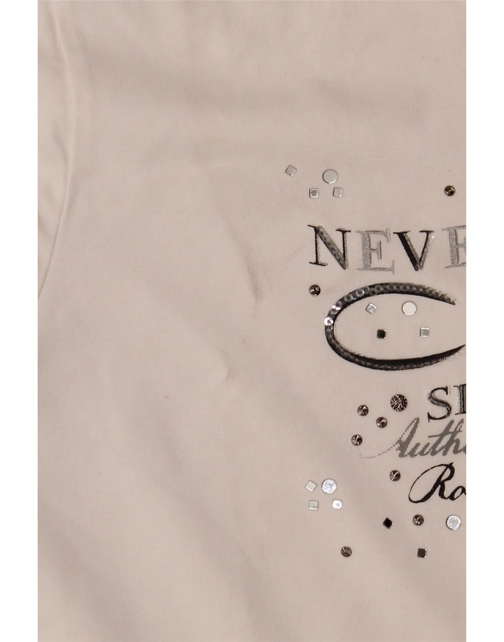 Женский спортивный костюм с графическим рисунком CHAMPION, верхняя куртка, Великобритания 16, большой белый цвет