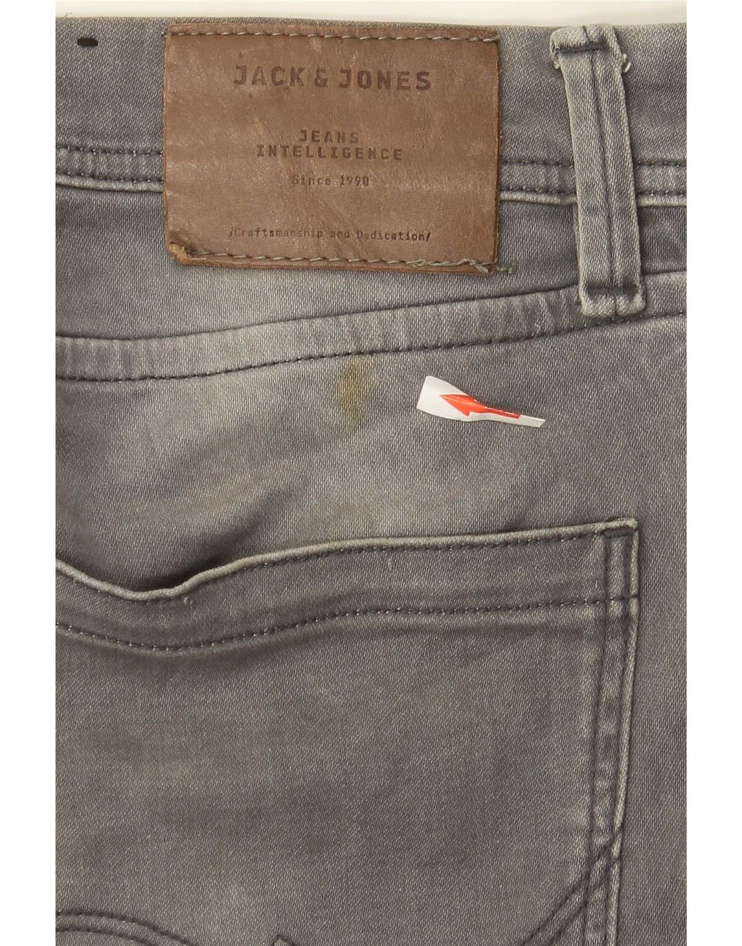 Мужские узкие джинсы Jack & Jones W29 L32, серый хлопок