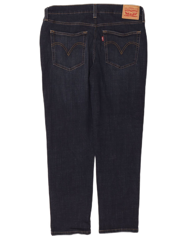 Женские зауженные джинсы-бойфренды Levi's W30 L27, темно-синие, хлопок