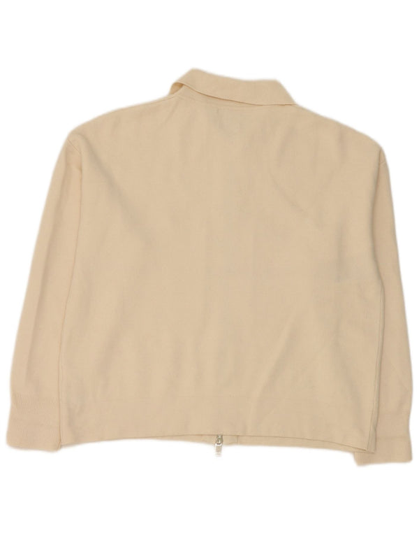 Женский свитер-кардиган большого размера Massimo Dutti UK 10, маленький Off White
