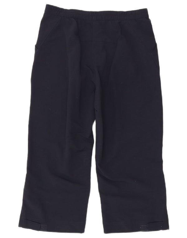 Женские широкие брюки-капри Adidas UK 8 Small W28 L20 Темно-синие