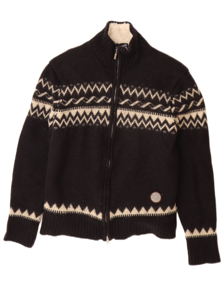 Женский кардиган Armani Jeans UK 12 Medium Navy Blue Fair Isle