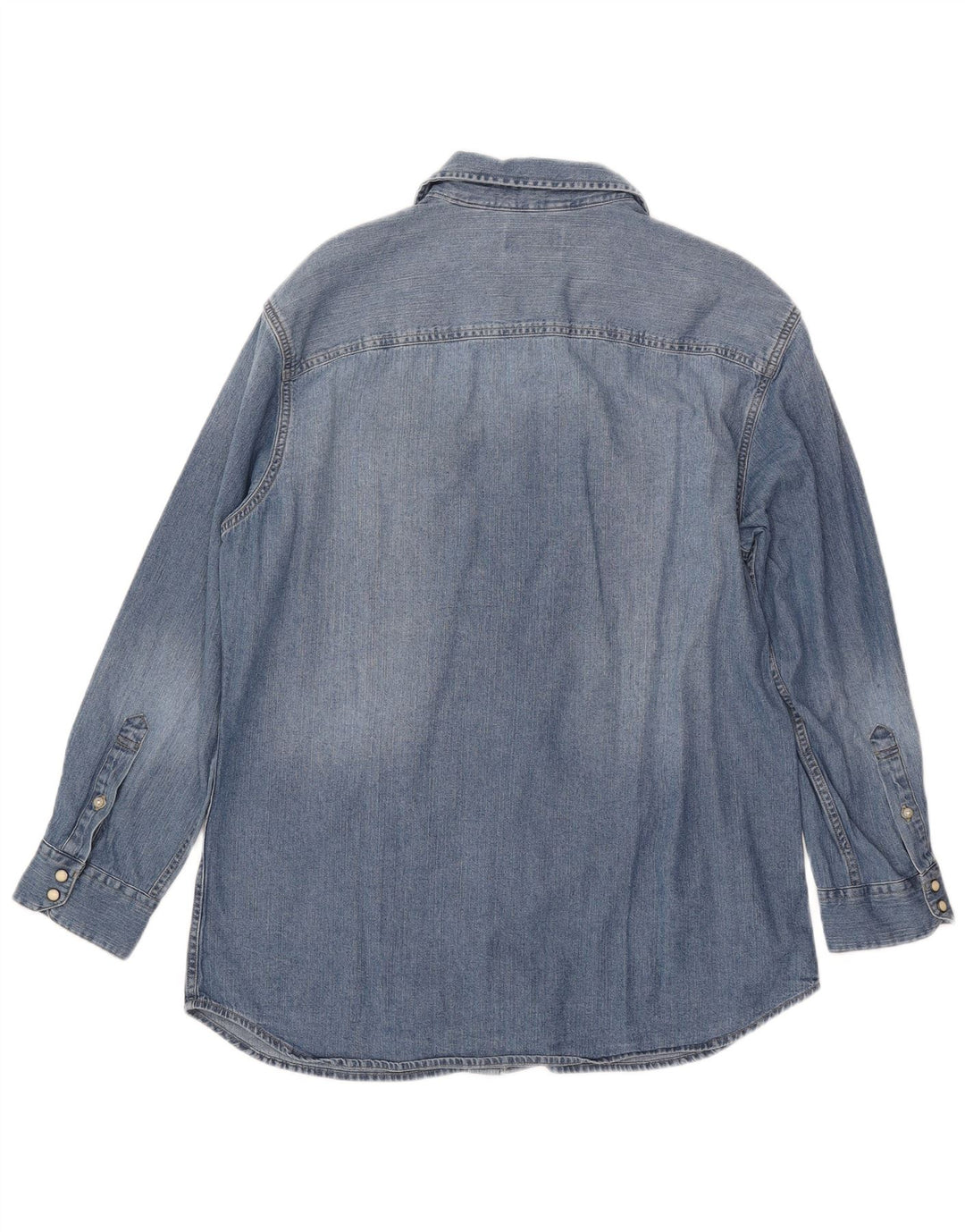 Мужская джинсовая рубашка JACK & JONES XL, синяя, хлопок