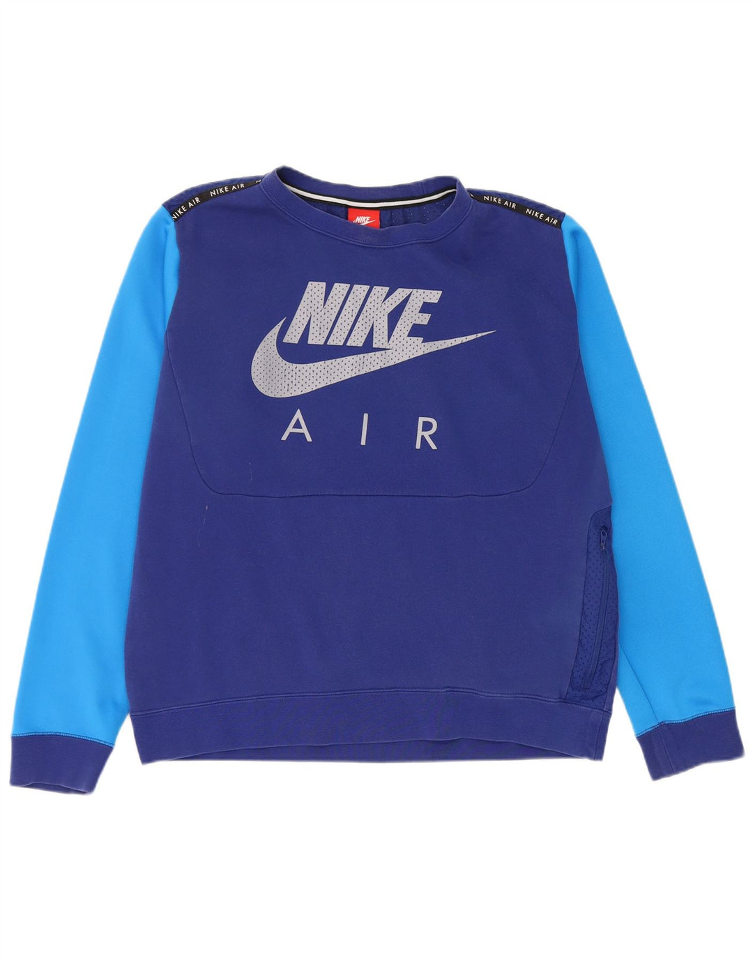 Мужской свитшот с графическим рисунком Nike, большой синий с цветными блоками