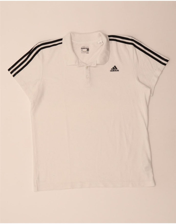 Мужская рубашка-поло Adidas Climalite XL, белый полиэстер