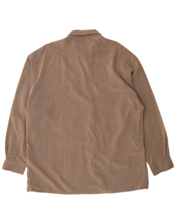 Мужская рубашка Pierre Cardin, размер 17 17 1/2 XL, серая вискоза с пятнами