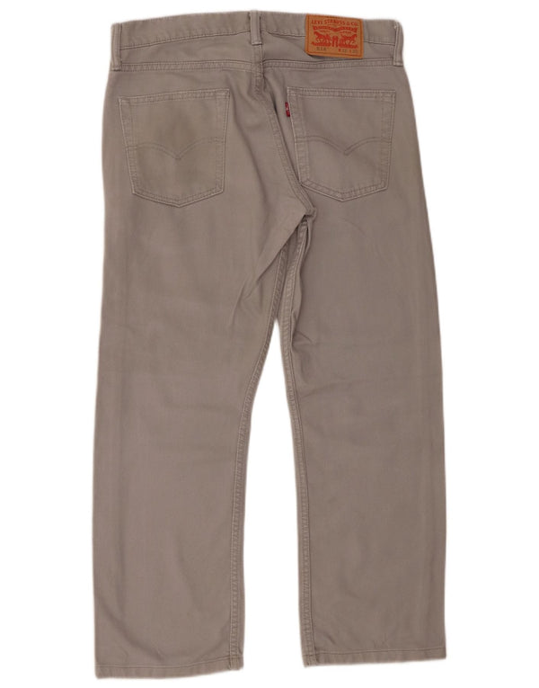 Мужские прямые повседневные брюки Levi's 514 W32 L26 серые, хлопковые