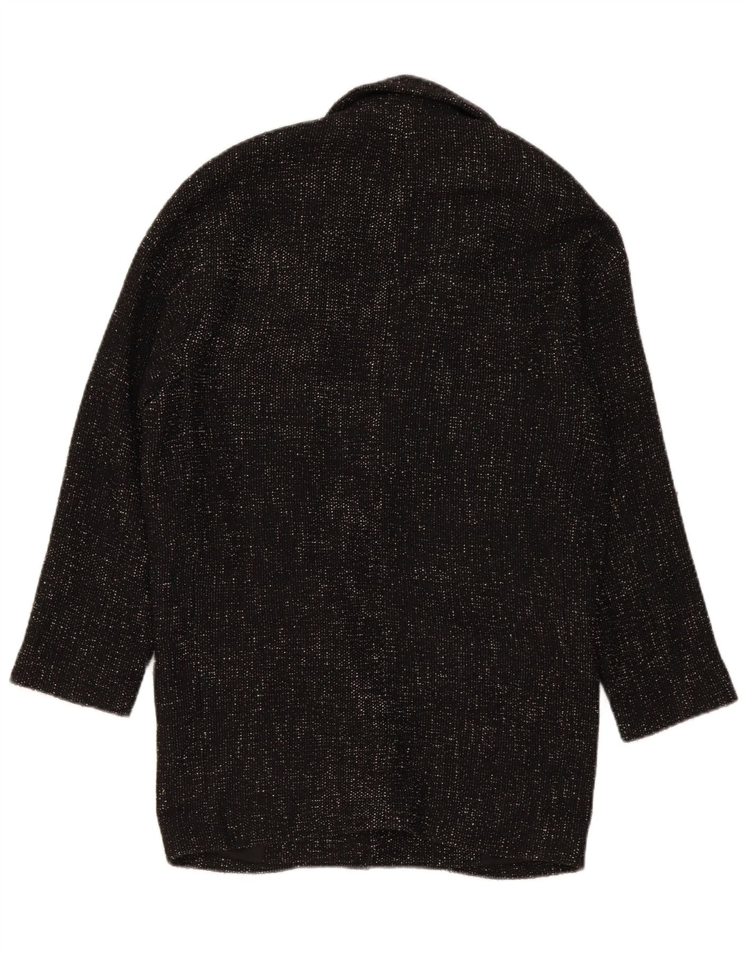 Женское двубортное пальто оверсайз Zara UK 6 XS, черный полиэстер