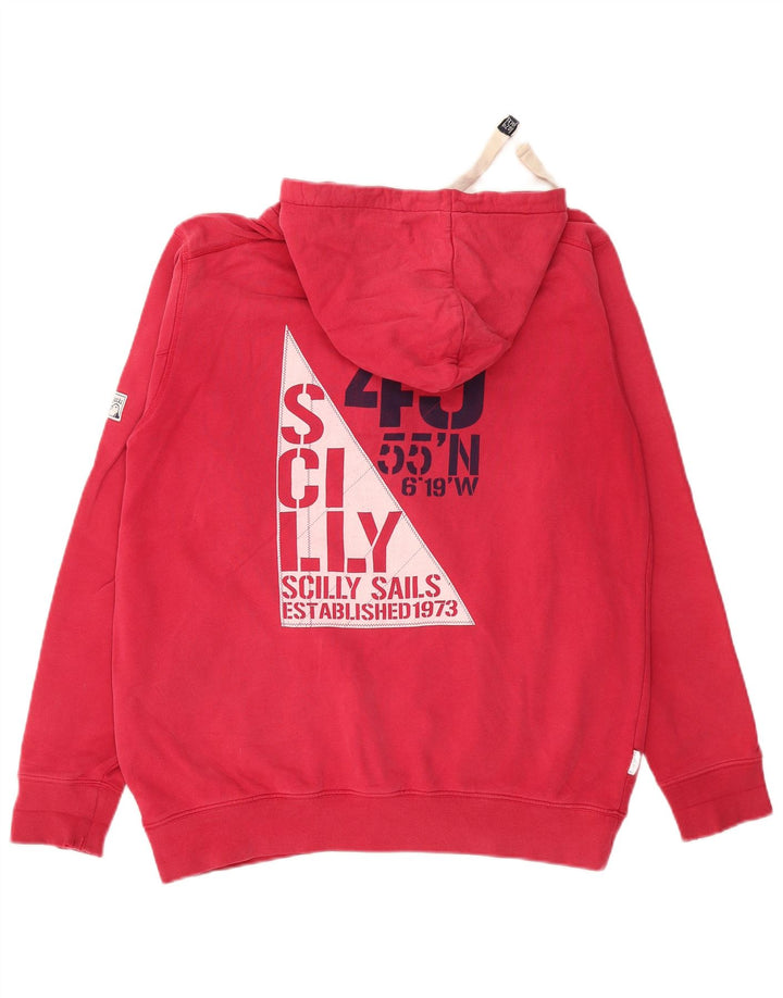 Мужской джемпер с капюшоном VINTAGE, красный, хлопковый