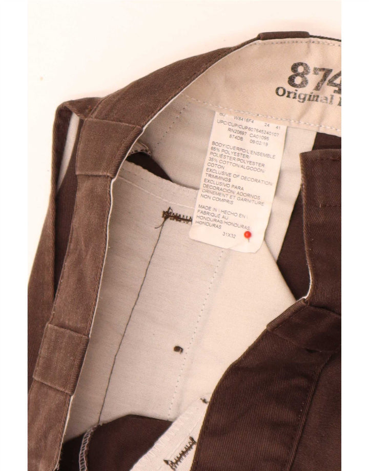 Мужские прямые брюки чинос Dickies 874 W31 L32 коричневые из полиэстера