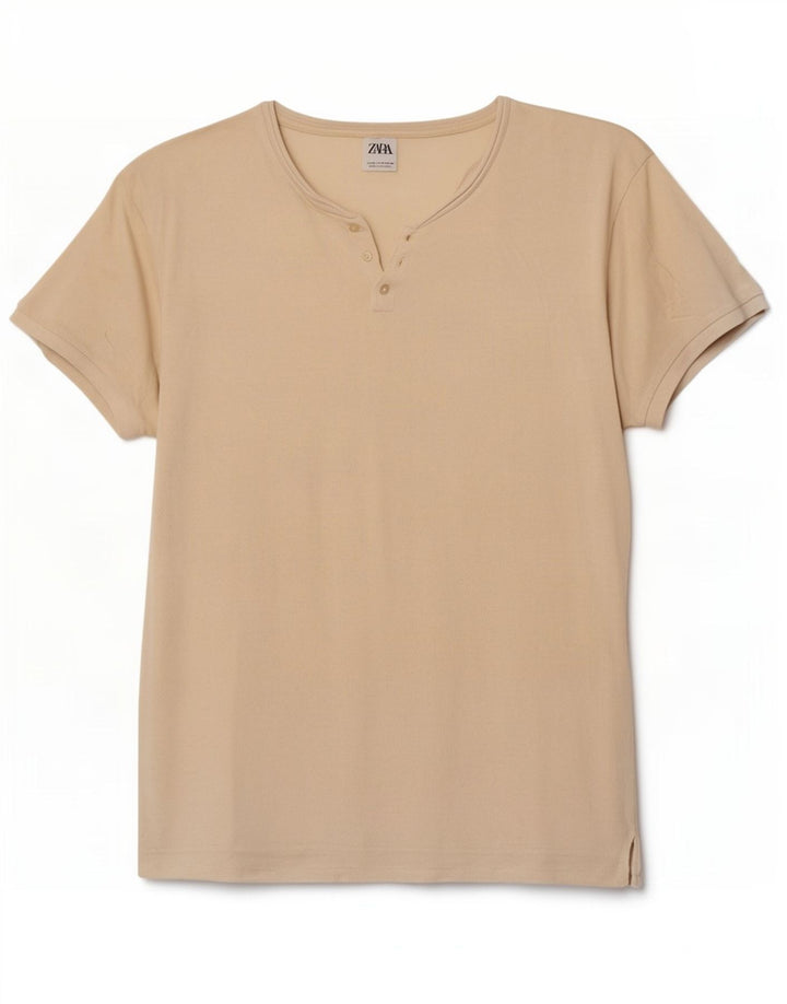 Футболка мужская Zara Top Medium Бежевая
