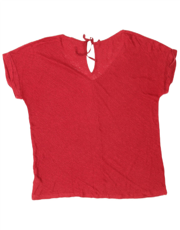 Женская блузка Massimo Dutti Top UK 16, большая красная