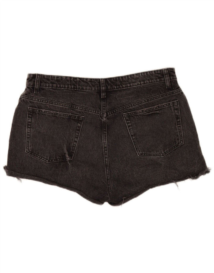 Женские джинсовые шорты Zara EU 44 XL W34, черные