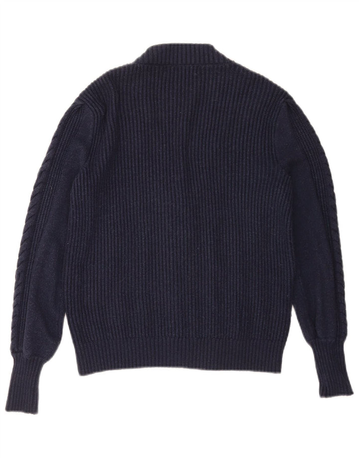 Женский кардиган Marks & Spencer UK 10, маленький темно-синий из вискозы