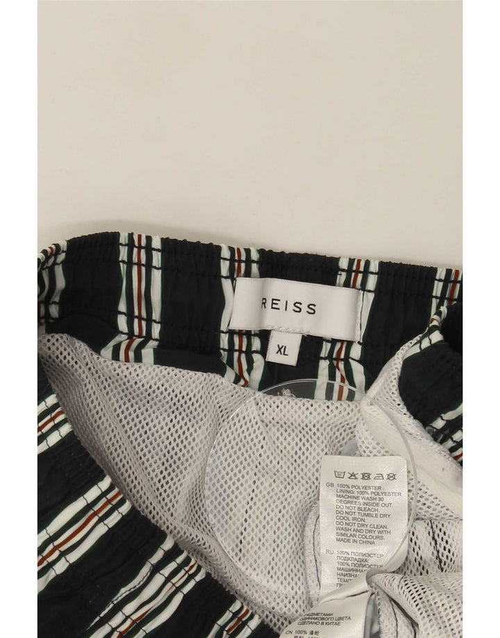 Мужские шорты для плавания Reiss XL, полиэстер в черную полоску