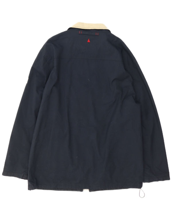 Musto Mens Rain Jacket UK 40 Large Navy Blue Nylon