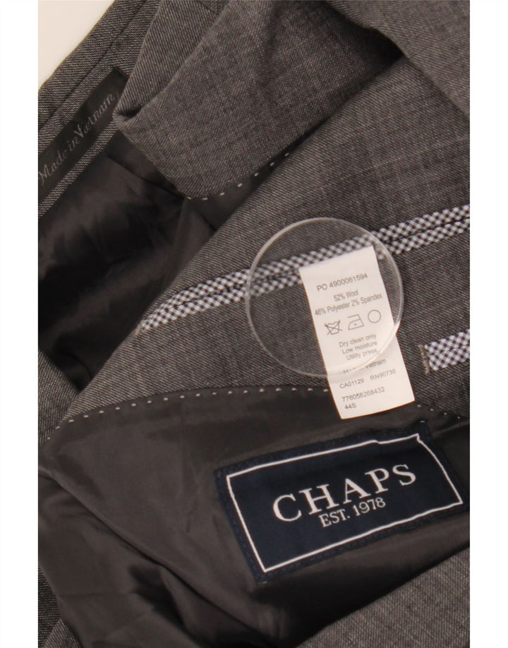 Мужской пиджак CHAPS на 2 пуговицах, Великобритания 44, 2XL, серая шерсть