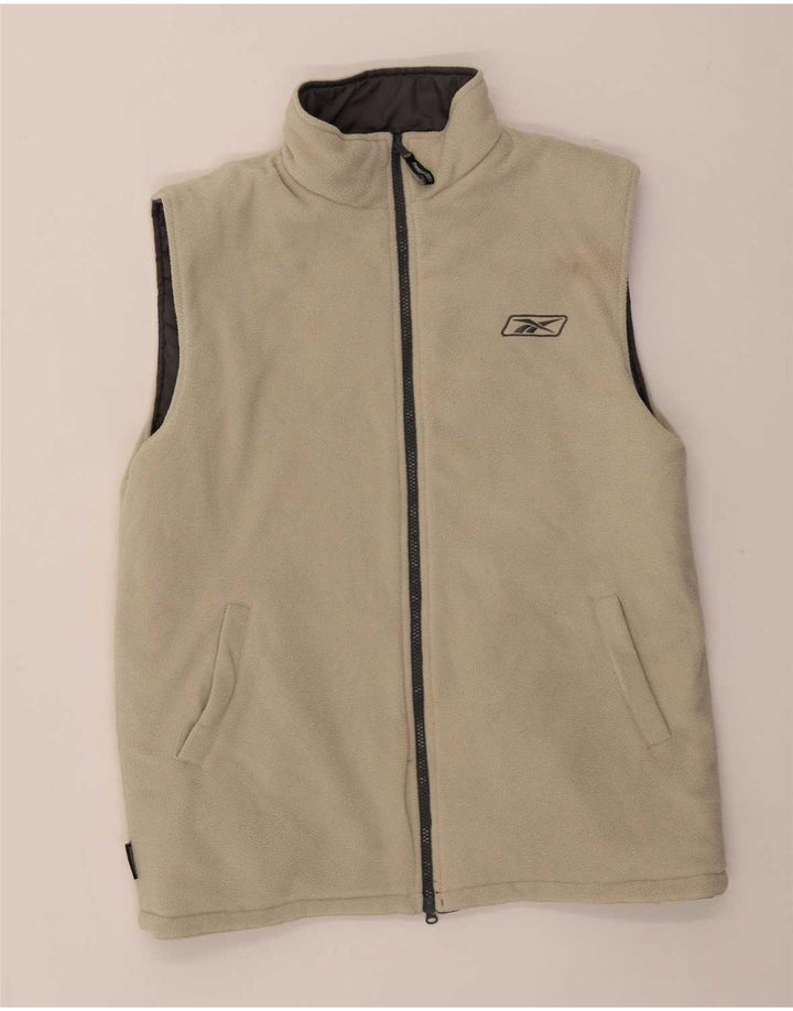 Женские двусторонние мягкие жилеты Reebok UK 14, большие, серые