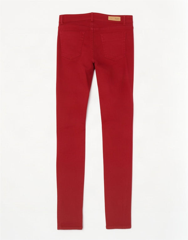 Женские джинсы скинни Zara Trafaluc EU 42, большие W32 L30, красный хлопок